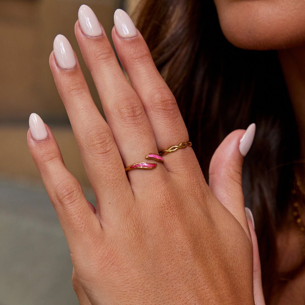 Pink Blush Wrap Ring Alma
