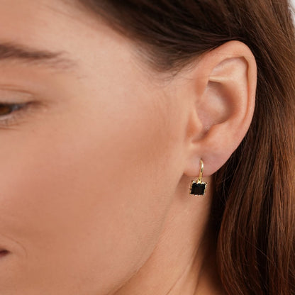 Piper Black Kristall Tropfen Ohrringe Alma