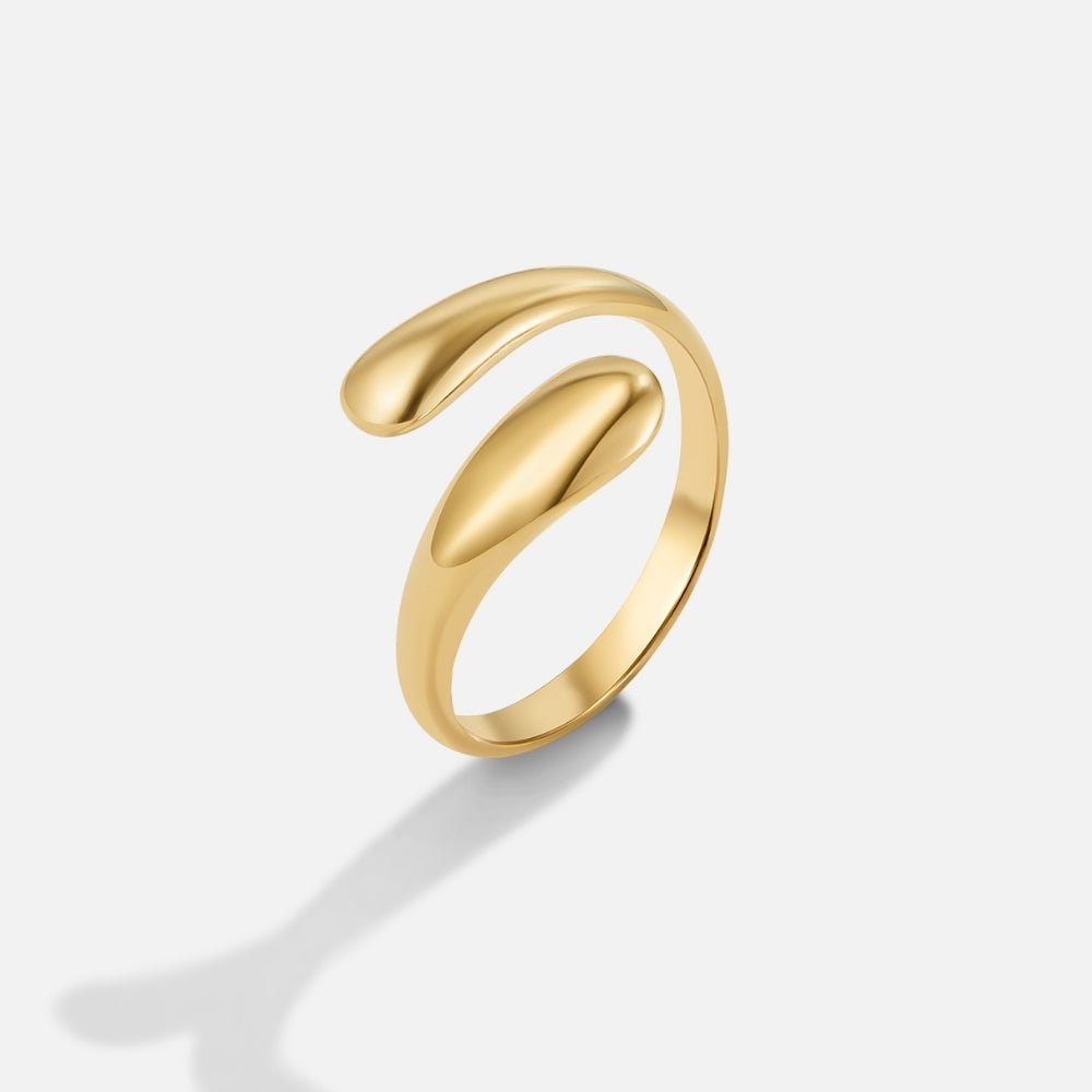 Raven Gold Wrap Ring Alma
