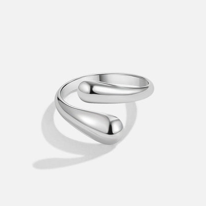 Raven Silber Wrap Ring Alma