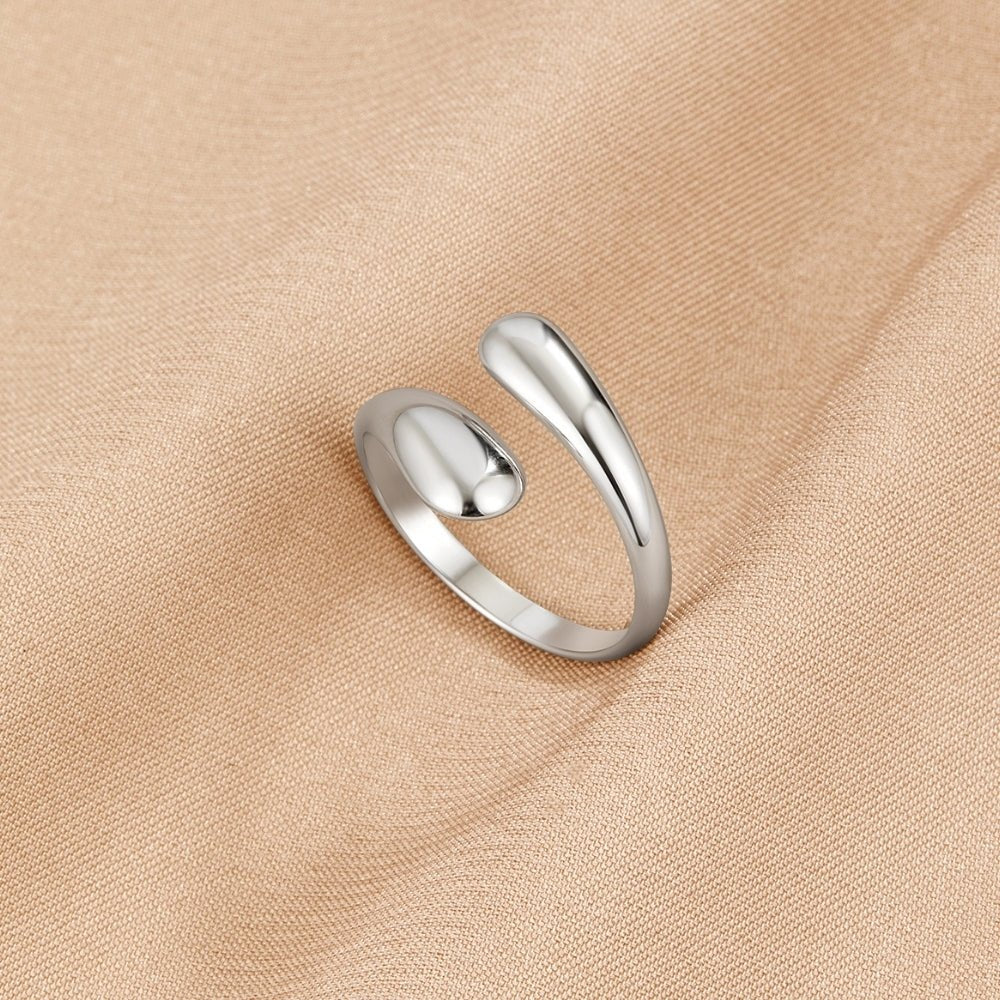 Raven Silber Wrap Ring Alma