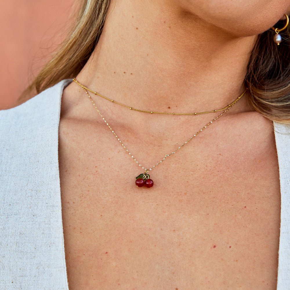 Red Cherry Pendant Halskette Alma