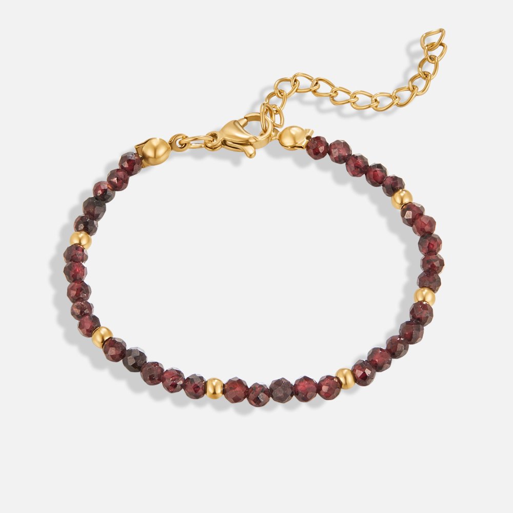 Red Garnet Perlenarmband Alma