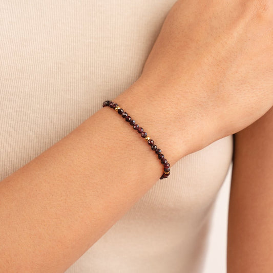 Red Garnet Perlenarmband Alma