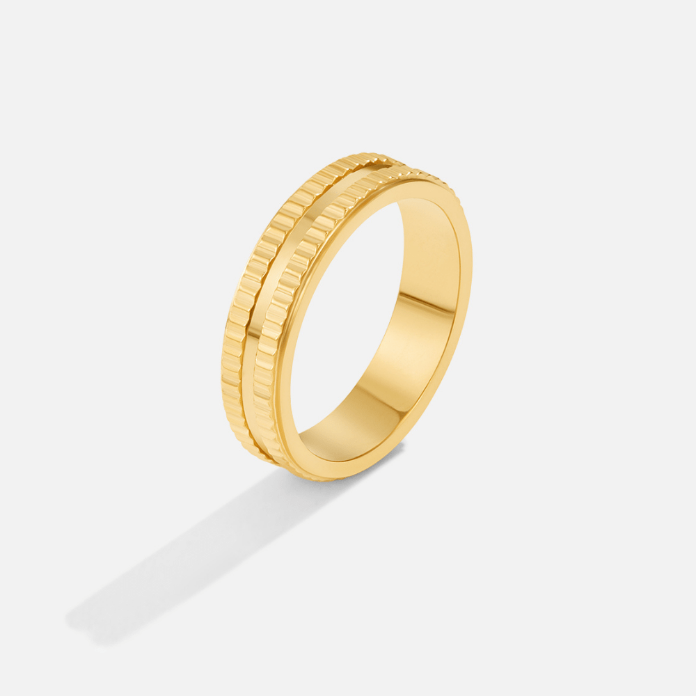 Rina Gold Band Ring Alma