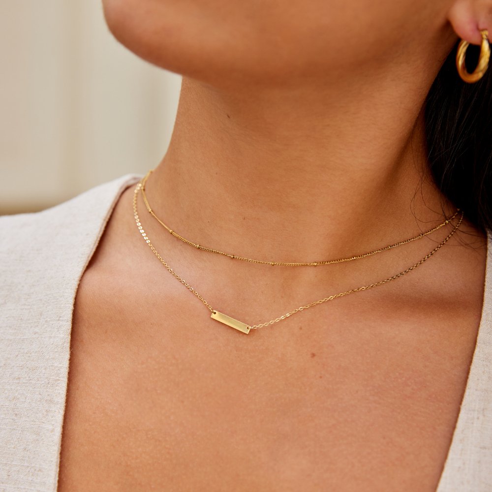 Rina Gold Bar Halskette Alma