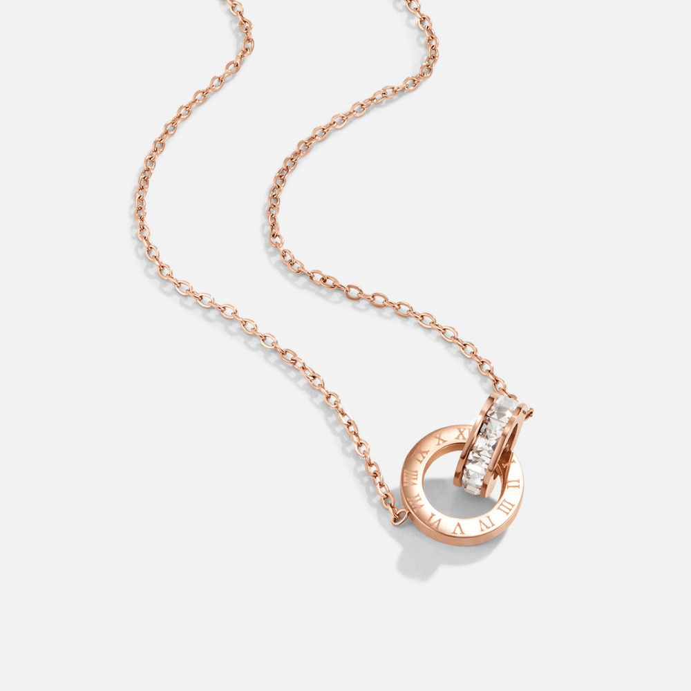 Rose Gold Unendlichkeits Halskette Alma
