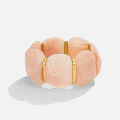 Rose Quartz Elastic Armband Alma