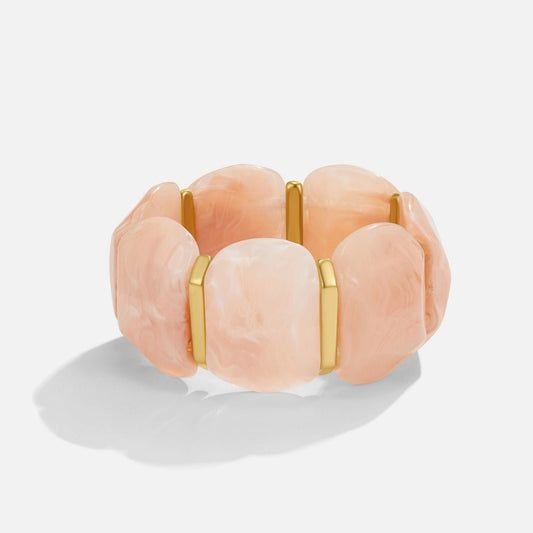 Rose Quartz Elastic Armband Alma