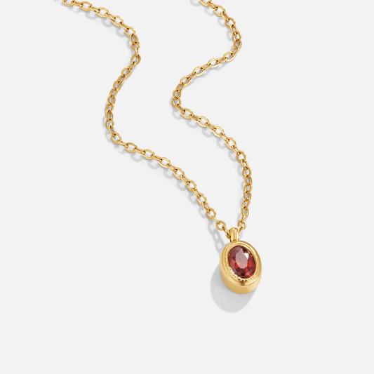 Rubin Red Kristall Halskette Alma