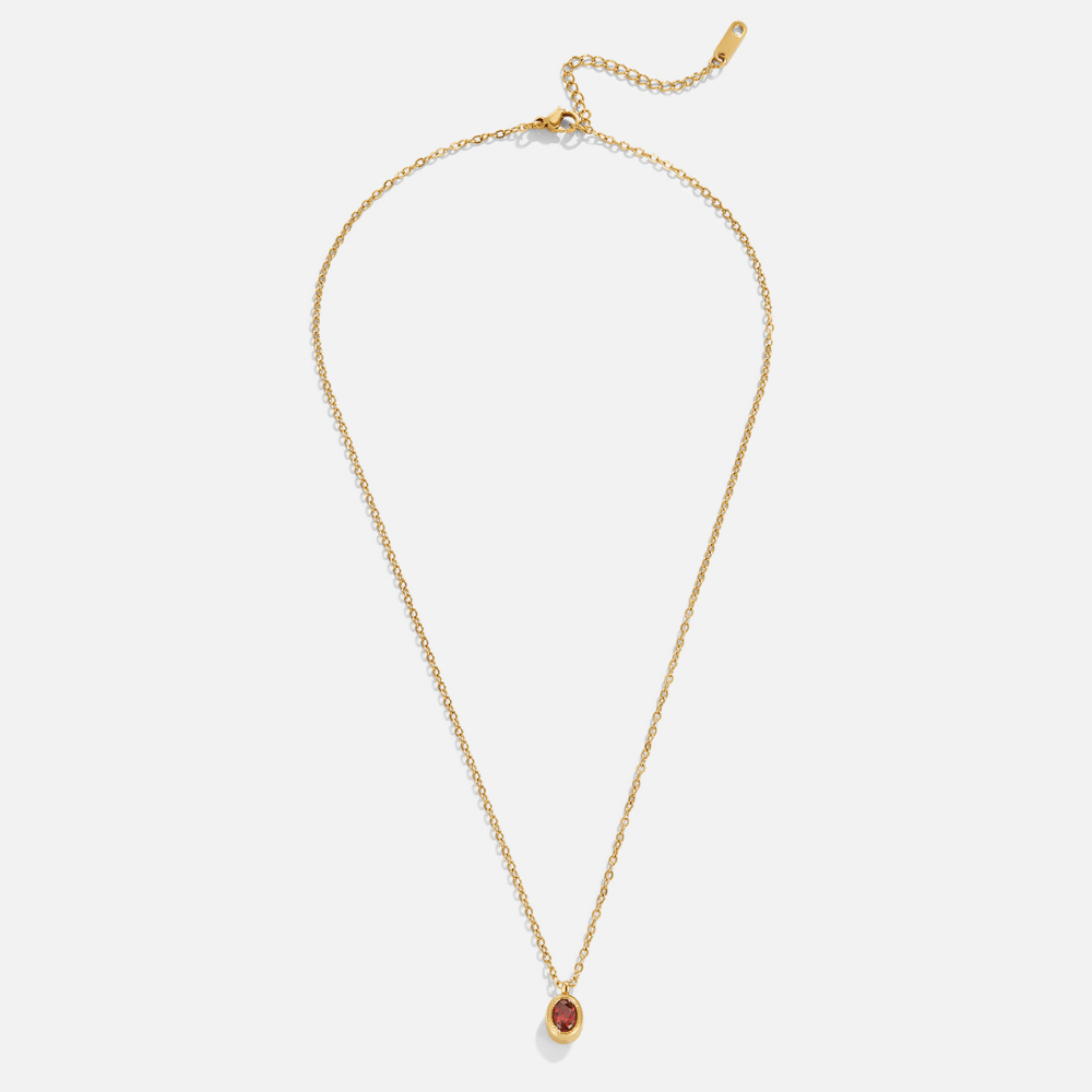 Rubin Red Kristall Halskette Alma