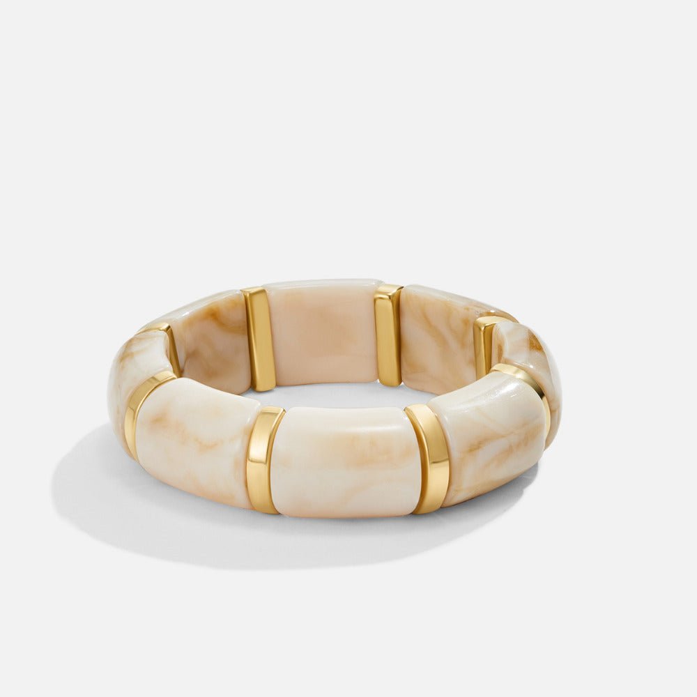 Sabina White Marbled Armband Alma