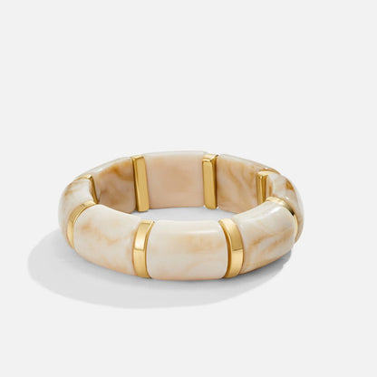 Sabina White Marbled Armband Alma