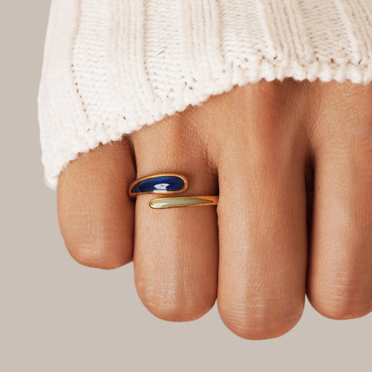 Safira Blue Wrap Ring Alma