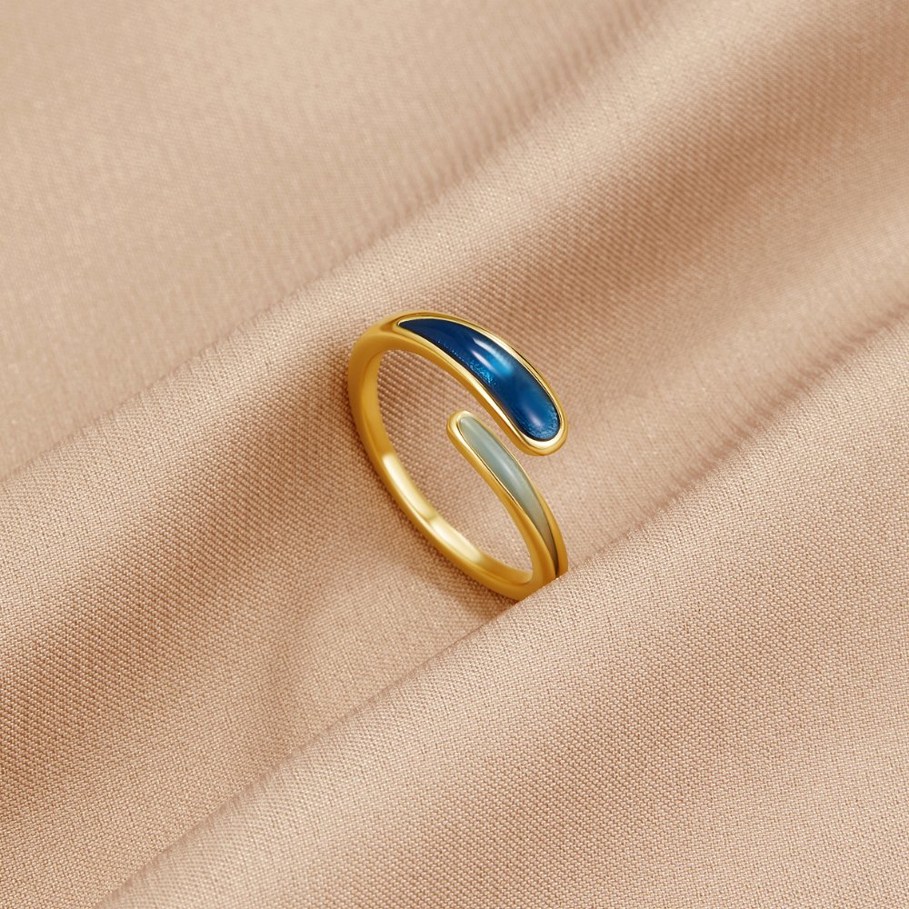 Safira Blue Wrap Ring Alma