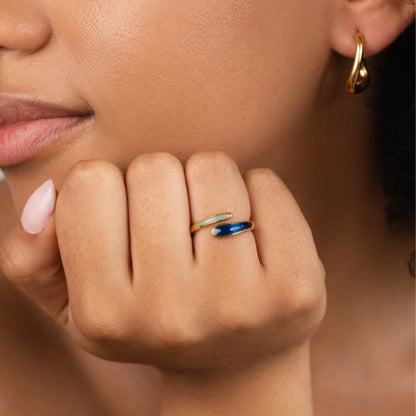 Safira Blue Wrap Ring Alma