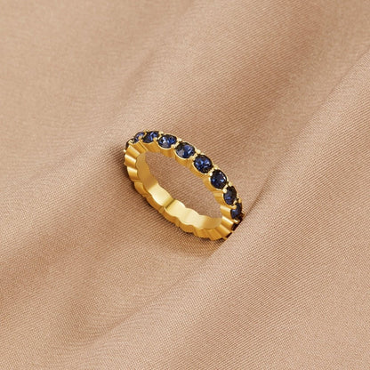 Sapphire Beauty 18K Kristall Ring Alma