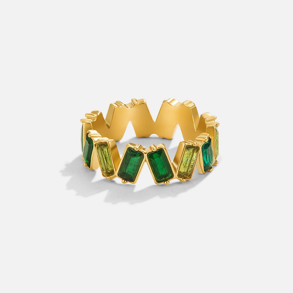 Sapphire Dream Kristall Baguette Ring Alma