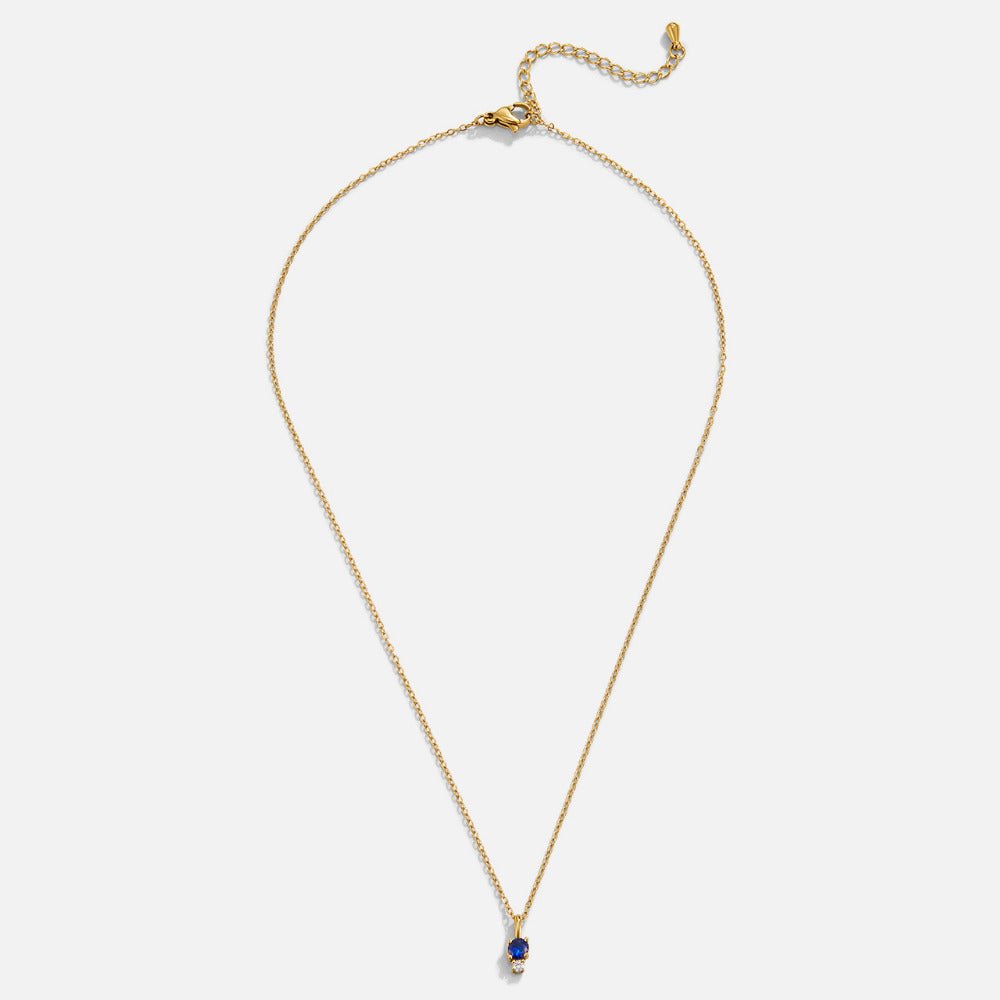 Sapphire Tropfen Pendant Halskette Alma