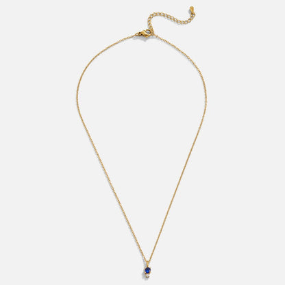 Sapphire Tropfen Pendant Halskette Alma