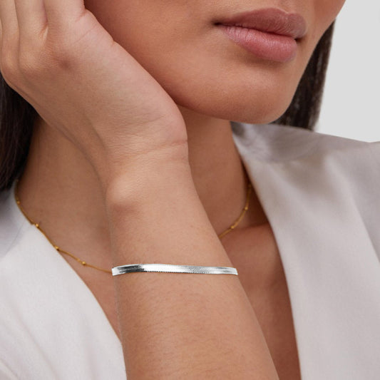 Sarya Snake Ketten Silber Armband Alma