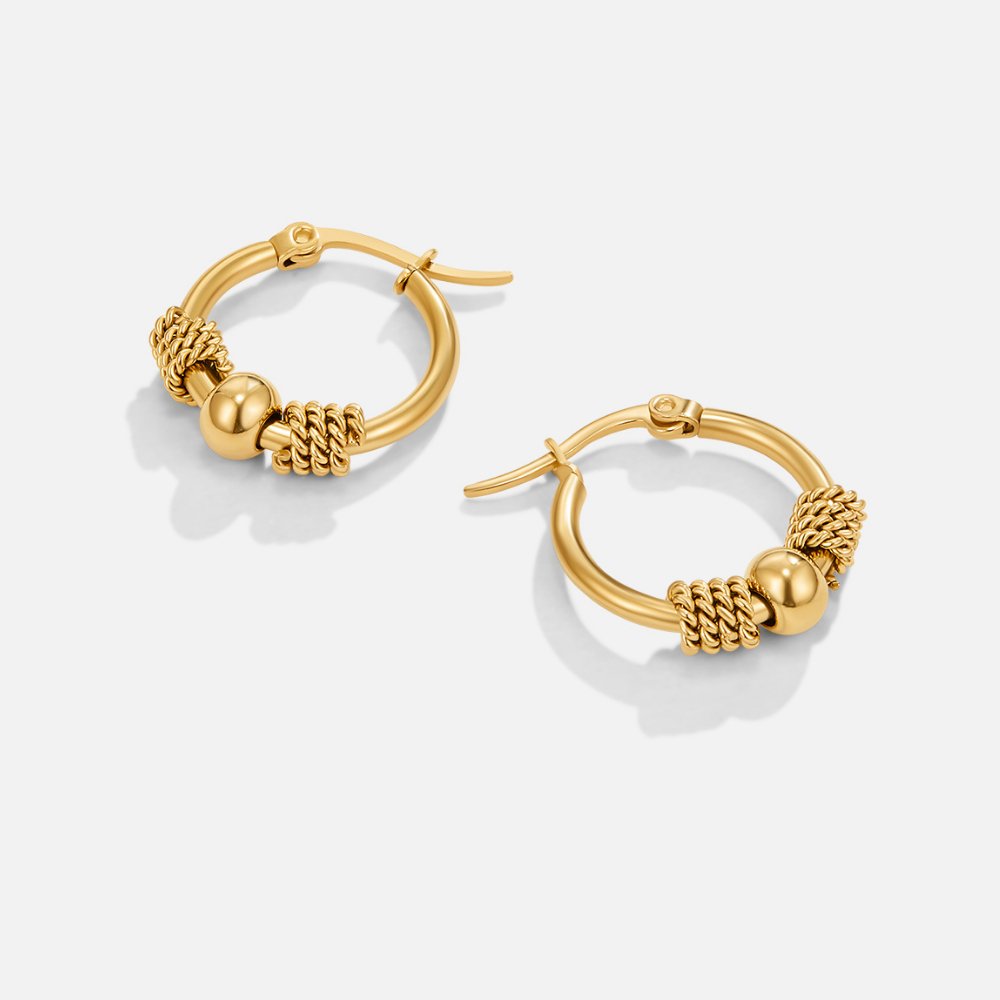 Selena Gold Creolen Ohrringe Alma