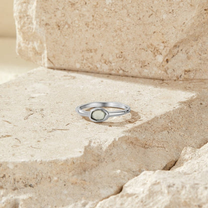 Selene Silber Mondstein Ring Alma