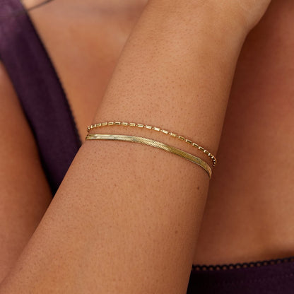Selene Snake & Perlen Ketten Armband Alma