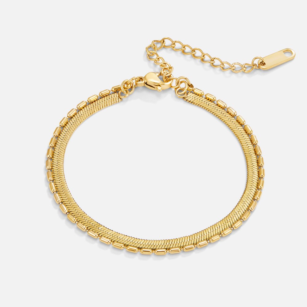 Selene Snake & Perlen Ketten Armband Alma