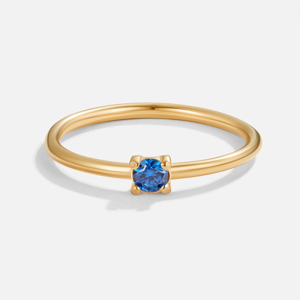 September Geburtsstein 18K Goldring Alma