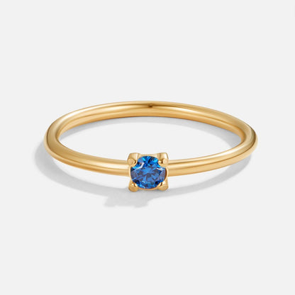 September Geburtsstein 18K Goldring Alma