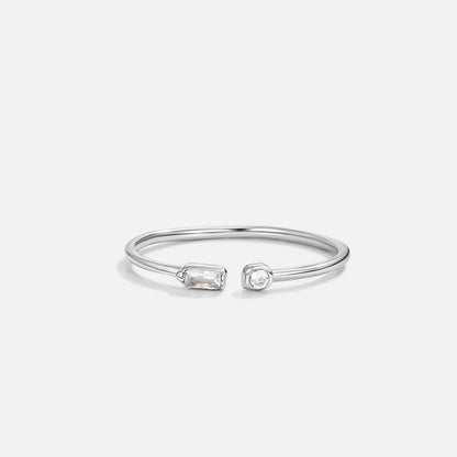 Serena Silber Kristall Ring Alma