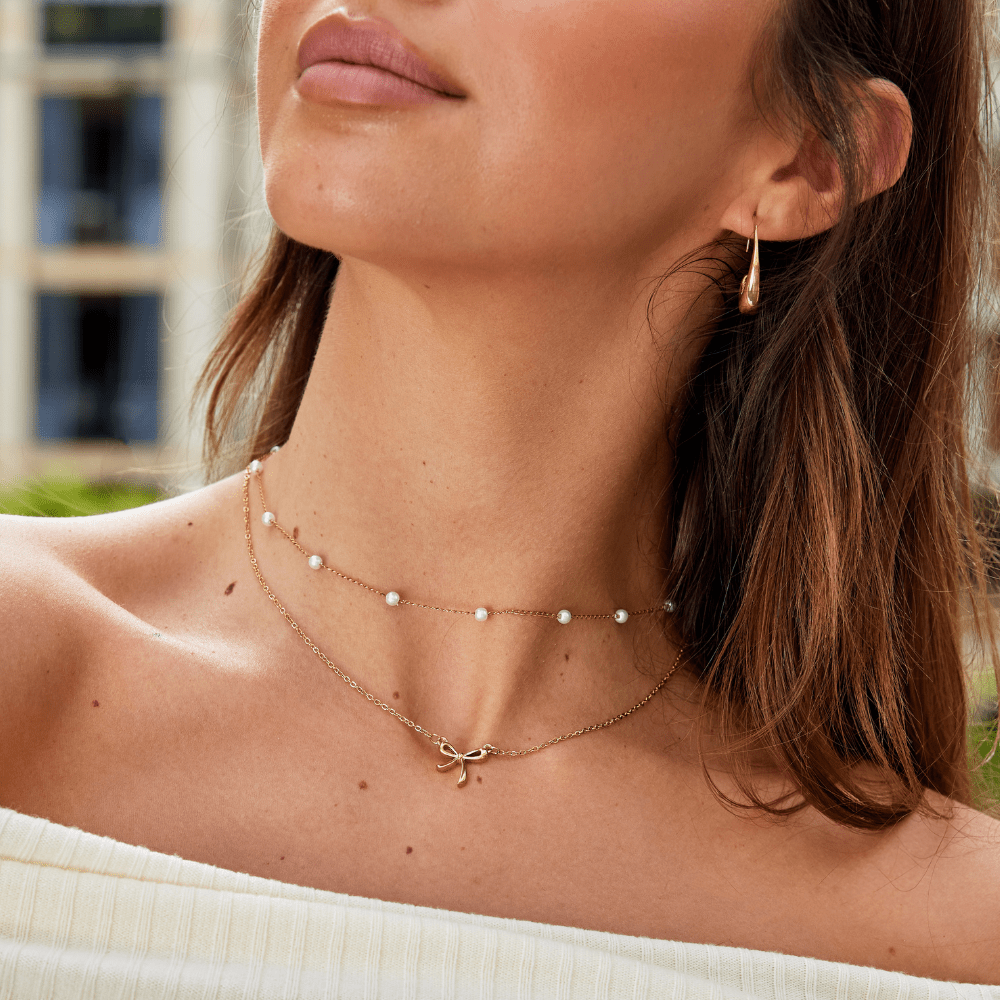 Serenity Bow Pendant Halskette Alma