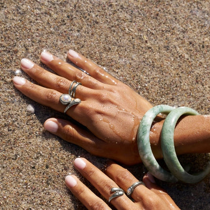 Silber Amara Perlen Wrap Ring Alma