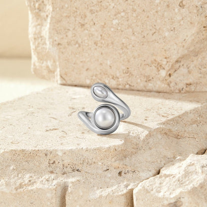 Silber Amara Perlen Wrap Ring Alma