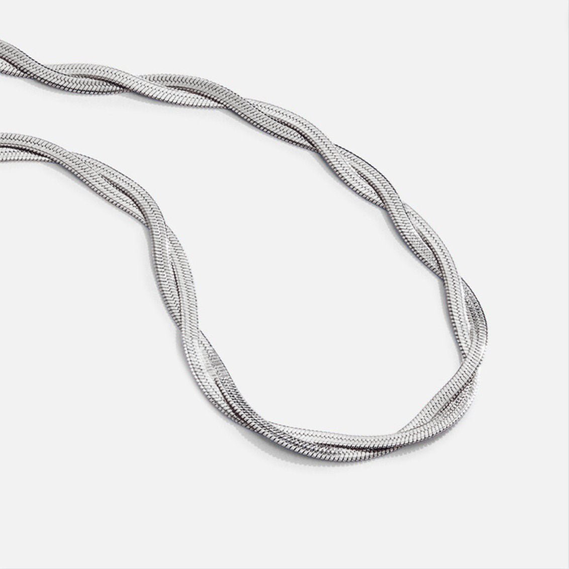 Silber Chiara Twist Snake Ketten Halskette Alma