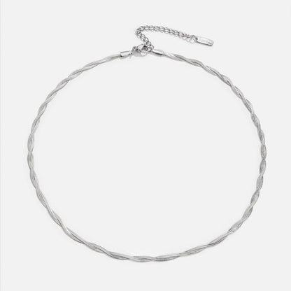 Silber Chiara Twist Snake Ketten Halskette Alma