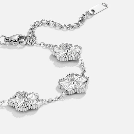 Silber Klee Armband 737 Alma