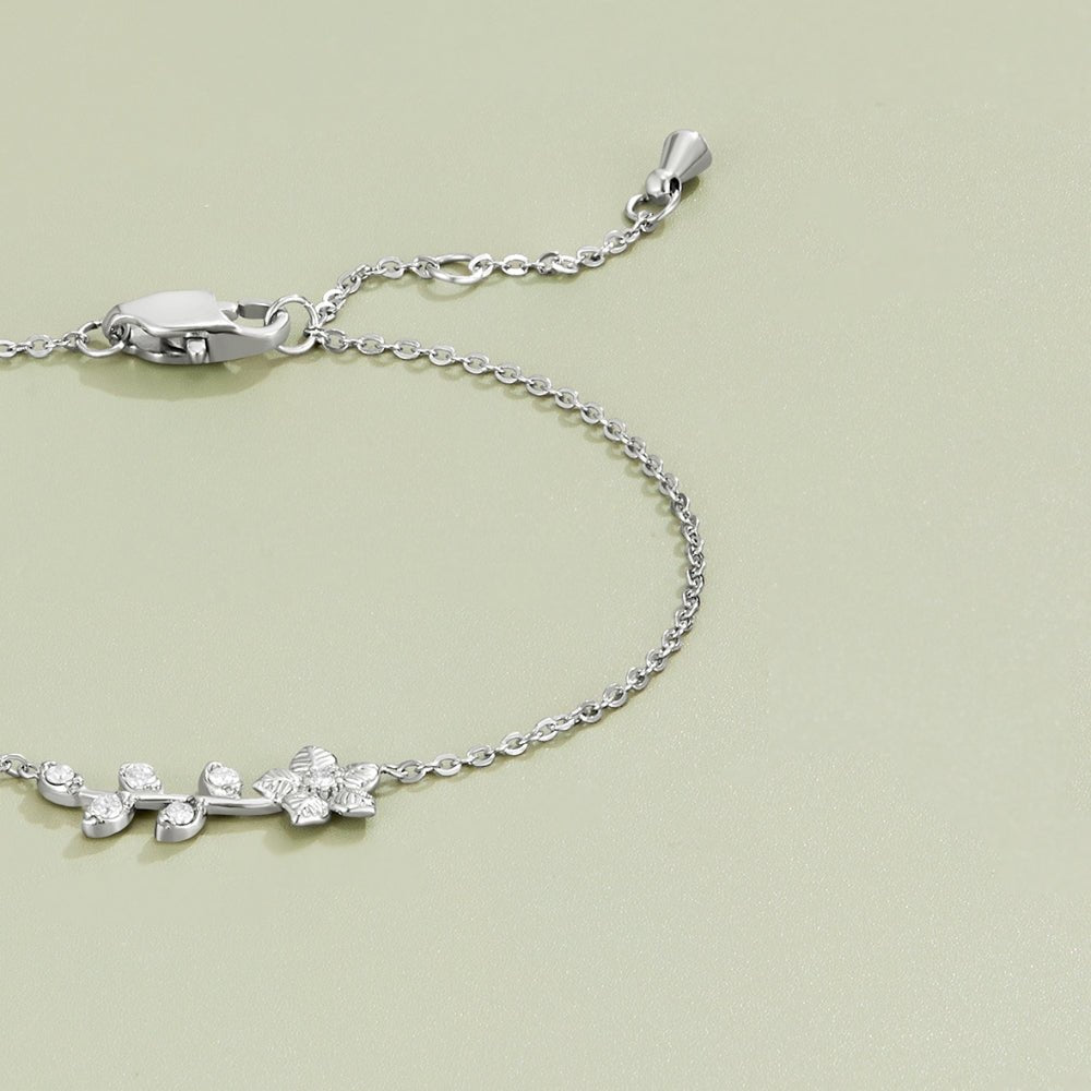 Silber Kristall Vine Armband Alma