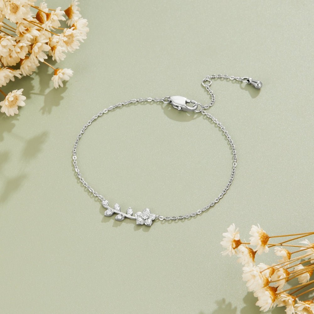 Silber Kristall Vine Armband Alma