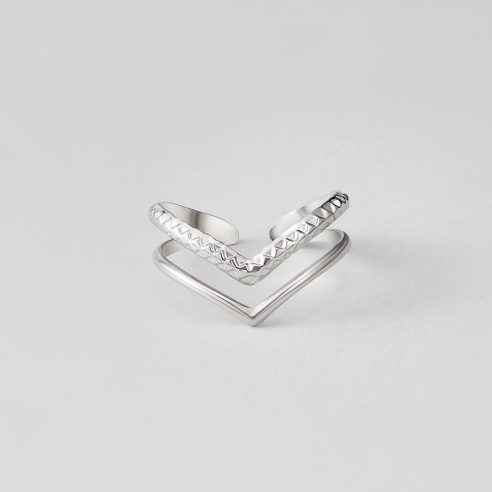 Silber Harper Mehrlagige Wrap Ring Alma