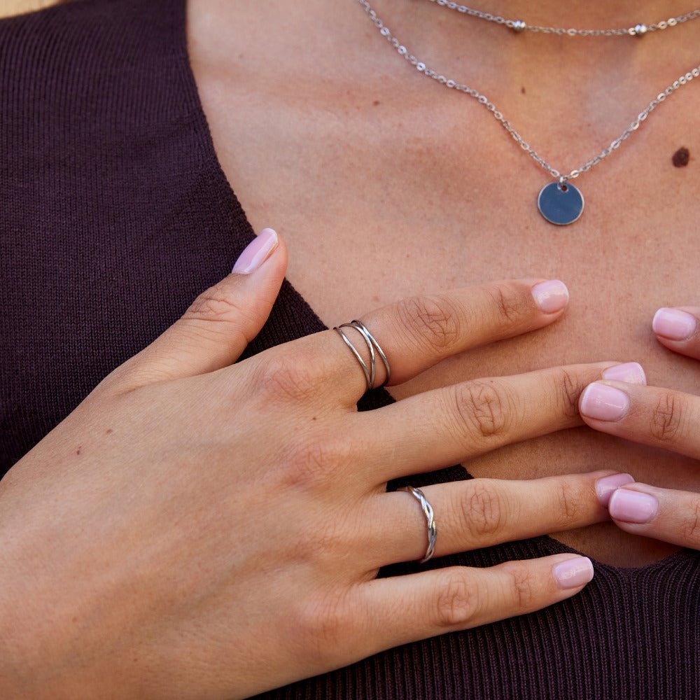 Silber Unendlichkeits Loop Ring Alma