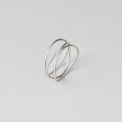Silber Unendlichkeits Loop Ring Alma