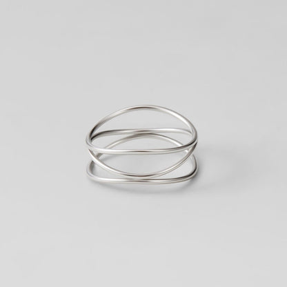 Silber Unendlichkeits Loop Ring Alma