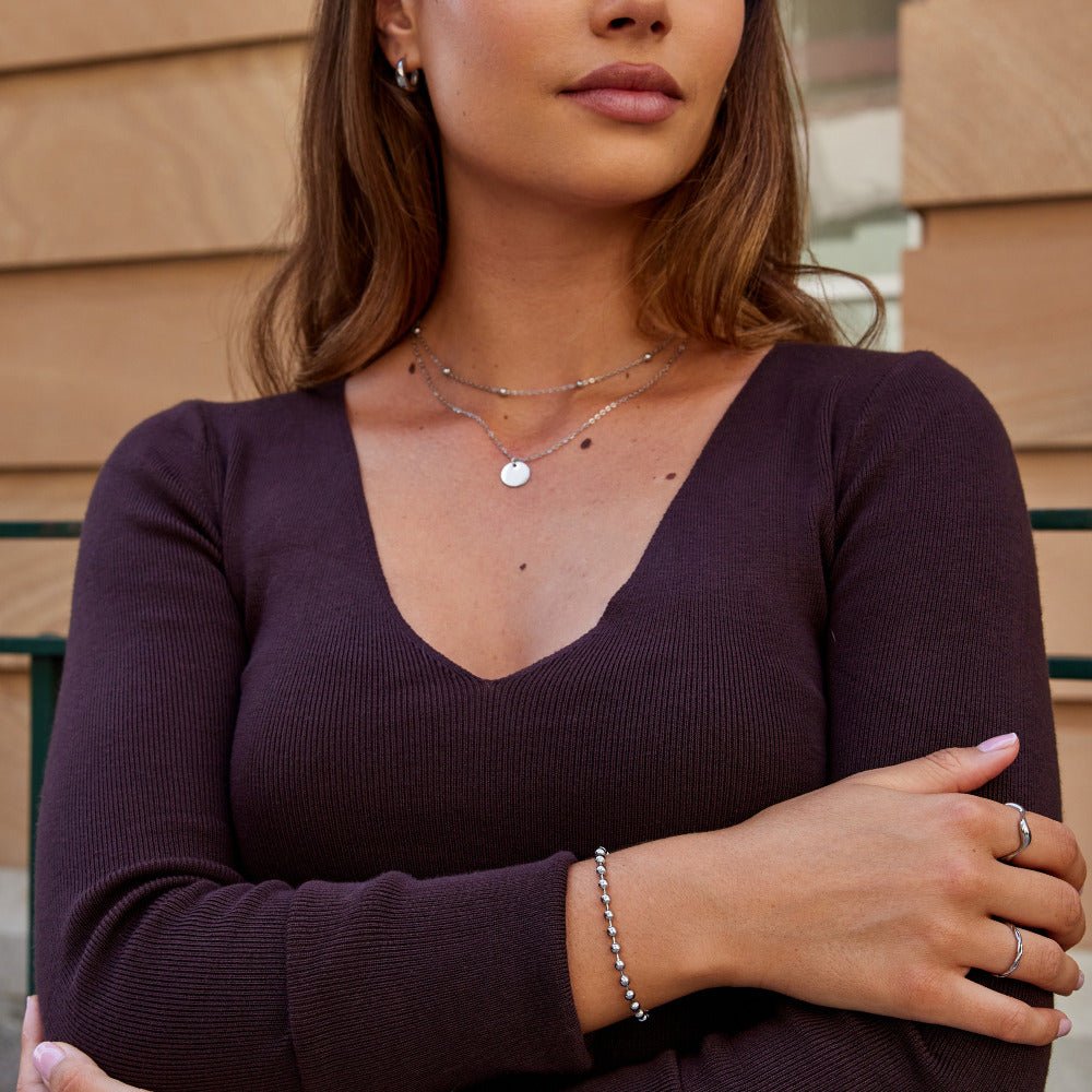 Silber Lulu Perlenarmband Alma