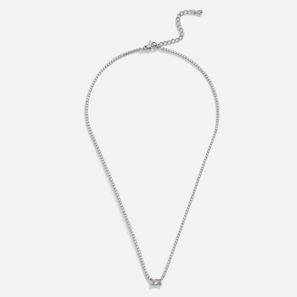 Silber Luxe Kristall Halskette Alma