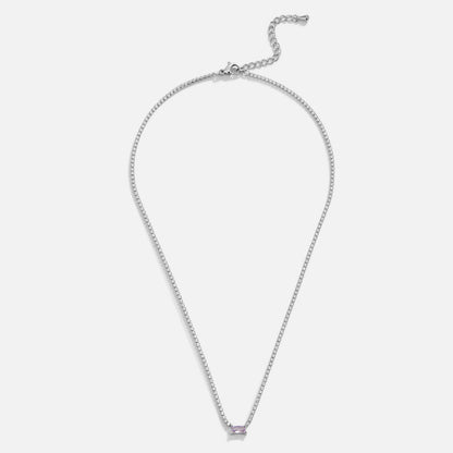 Silber Luxe Kristall Halskette Alma