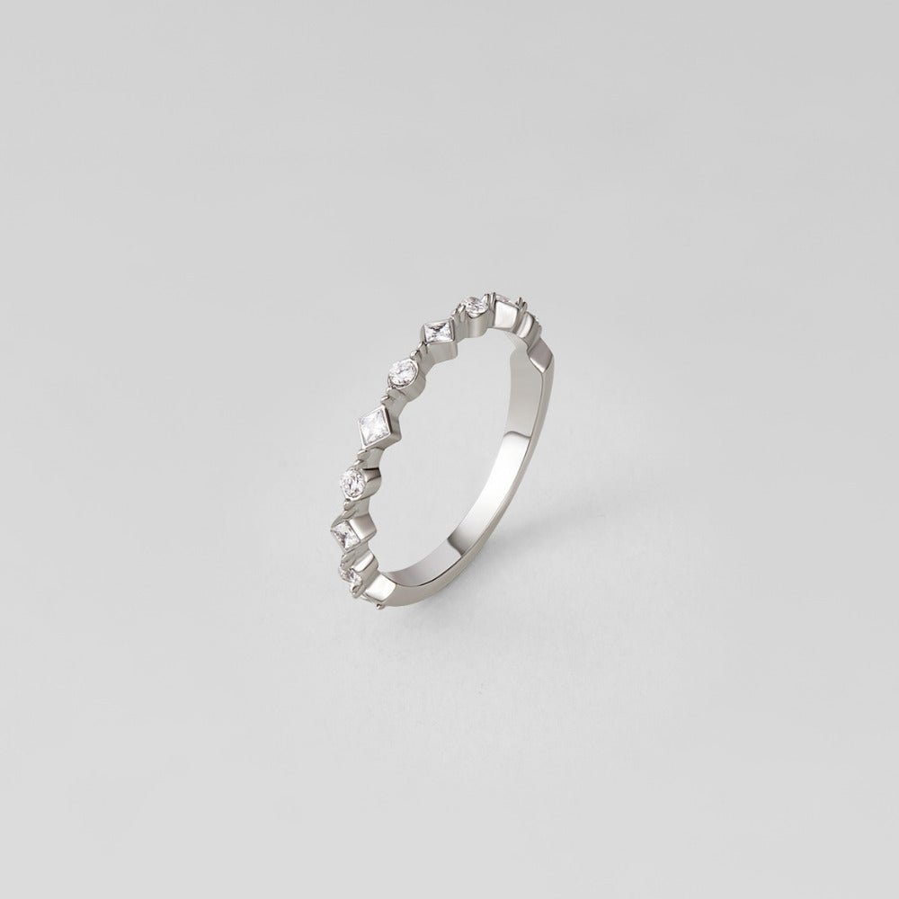 Silber Milana Kristall Ring Alma