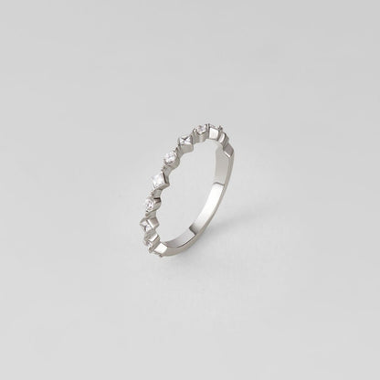 Silber Milana Kristall Ring Alma