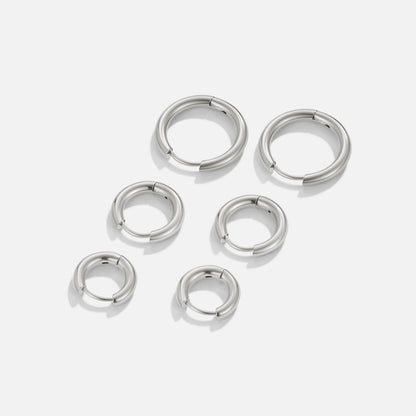 Silber Trio Mini Creolen Set Alma